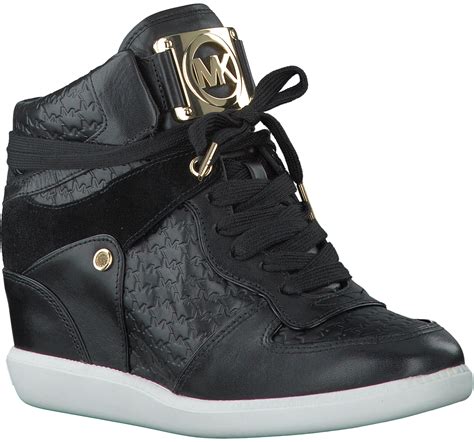 zwarte michael kors sneaker met bruine zool|Zwarte Michael Kors Schoenen voor dames online .